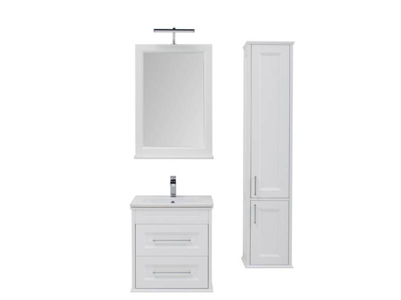 Характеристики Комплект мебели для ванной Aquanet Бостон 60 ясень белый 