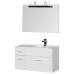 Характеристики Комплект мебели для ванной Aquanet Данте 85 R белый 