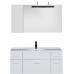 Характеристики Комплект мебели для ванной Aquanet Данте 110 R белый (1 навесной шкафчик) 
