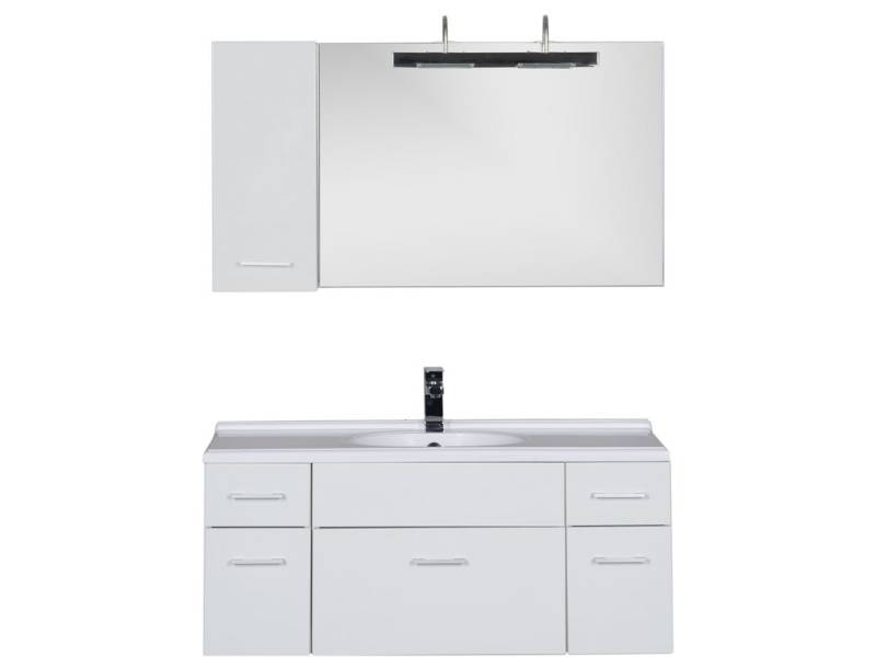 Комплект мебели для ванной Aquanet Данте 110 R белый (1 навесной шкафчик)