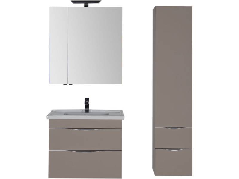 Характеристики Комплект мебели для ванной Aquanet Эвора 80 капучино 