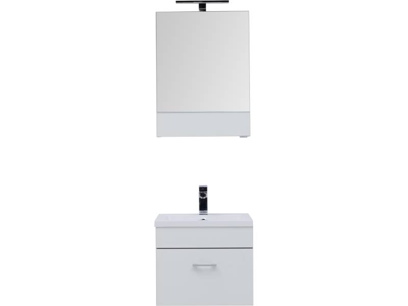 Характеристики Комплект мебели для ванной Aquanet Верона 50 белый (подвесной 1 ящик) 