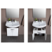 Комплект мебели для ванной Aquanet Грейс 60 дуб кантенбери и белый (1 ящик, 2 дверцы)