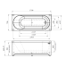 Акриловая ванна Radomir Виктория 170х70 см