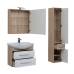 Комплект мебели для ванной Aquanet Остин 75 дуб сонома и белый