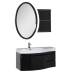 Комплект мебели для ванной Aquanet Опера 115 L черный (3 ящика)