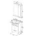 Характеристики Комплект мебели для ванной Aquanet Асти 55 белый (2 дверцы 1 ящик, зеркало шкаф/полка) 