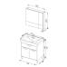 Характеристики Комплект мебели для ванной Aquanet Гретта 75 венге (камерино) 