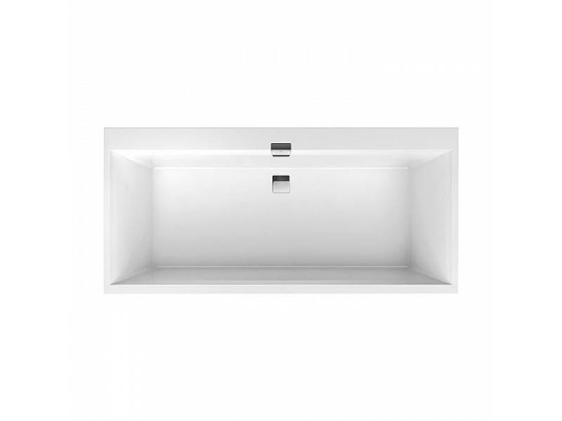 Ванна 190X90 см Villeroy&Boch Squadro Edge 12 UBQ190SQE2DV-01 с ножками сл-перел. бел/хром 