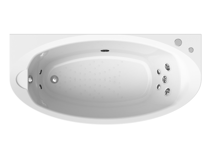 Характеристики Акриловая ванна Radomir Неаполи 180x85 с гидромассажем "Релакс" 