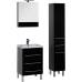 Характеристики Комплект мебели для ванной Aquanet Верона 58 черный (напольный 3 ящика) 