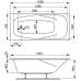 Характеристики Акриловая ванна Vagnerplast Aronia 150x70x41 